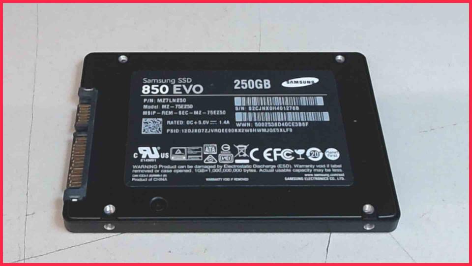 HDD SSD Hard Disk 2.5" 250GB Samsung 850 EVO HP 17-bs530ng
