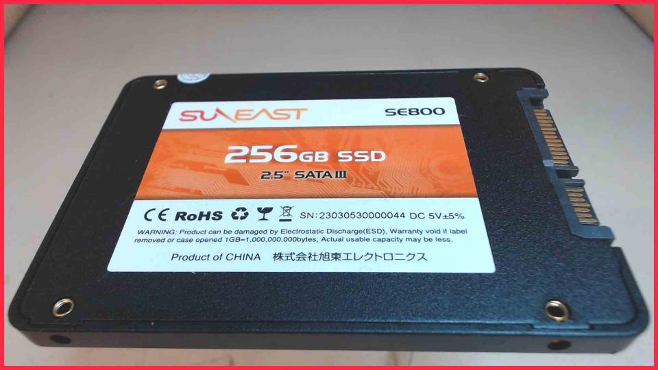 HDD SSD Hard Disk 2.5" 256GB SATA III Suneast SE800 (Neuwertig)