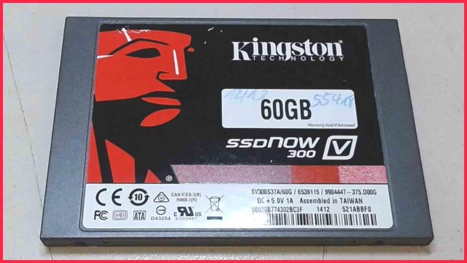 HDD SSD Hard Disk 2.5" 60GB Kingston SV300S37A/60G Esprimo P720 e85+