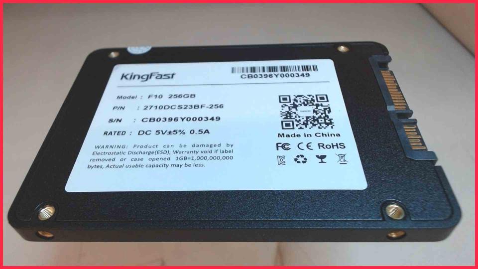 HDD SSD Hard Disk 2.5" F10 256GB SATA KingFast 2710DCS23BF-256 (79h)