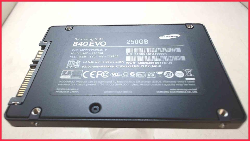 HDD SSD Hard Disk  2.5" Samsung 250GB 840 EVO SATA III (3507h)