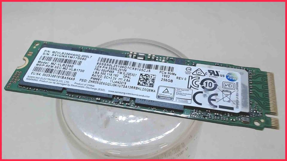 HDD SSD Hard Disk 256GB MZVLB256HAHQ NVM Intel NucBox Rugged Kit NUC8CHK