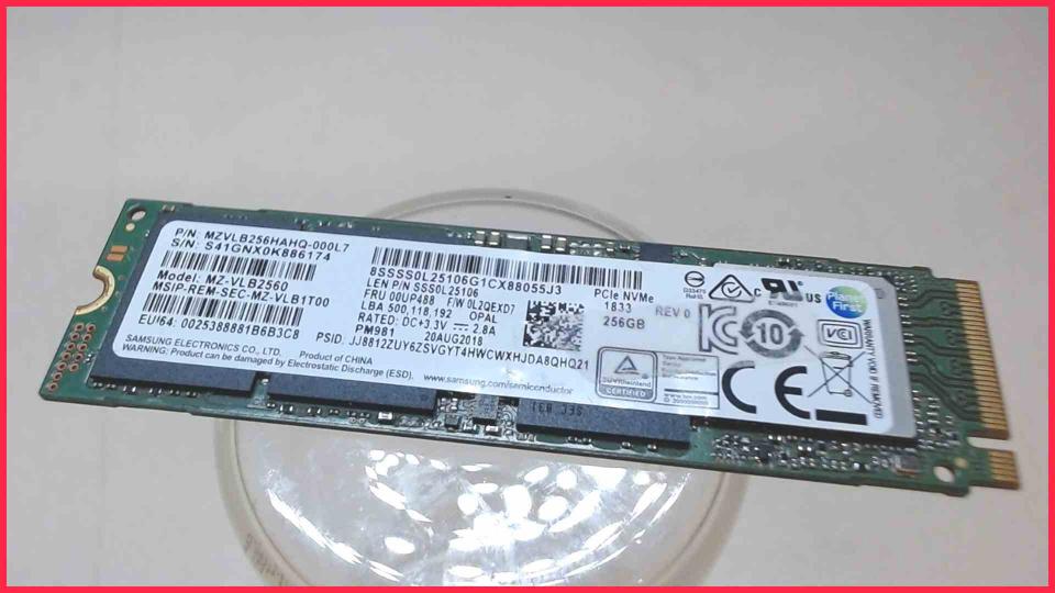 HDD SSD Hard Disk  256GB Samsung MZVLB256HAHQ NVM (2647h)