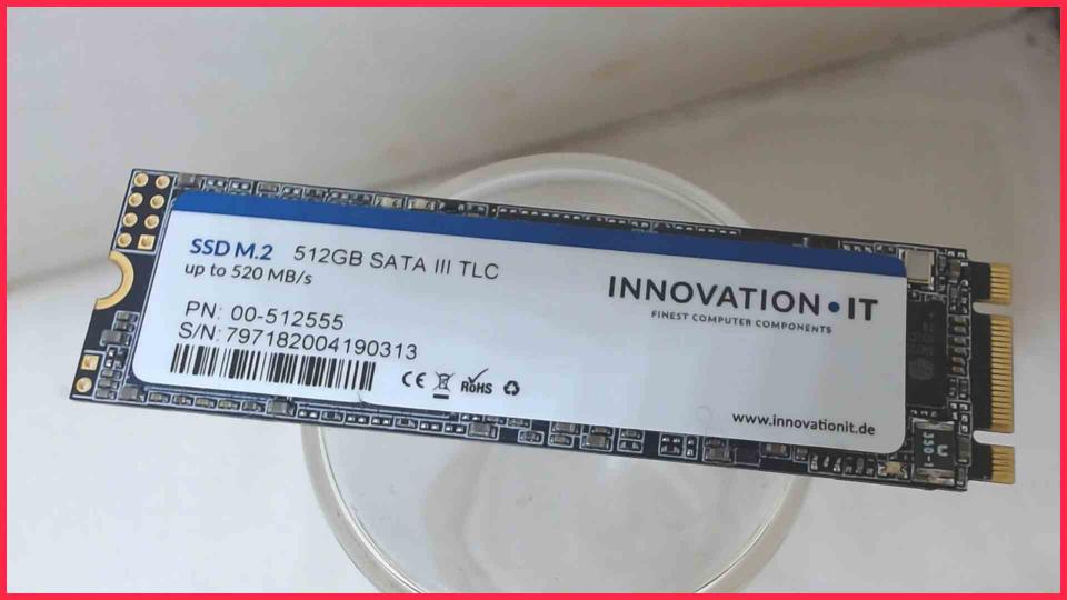 HDD SSD Hard Disk 512GB SATA III TLC Innovation IT Smart 00-512555 (2162h)