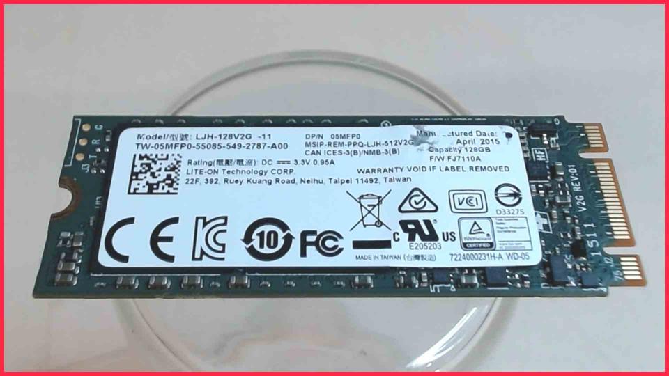 HDD SSD Hard Disk Lite-On 128GB LJH-128V2G-11 Venue 11 Pro 7140 T07G