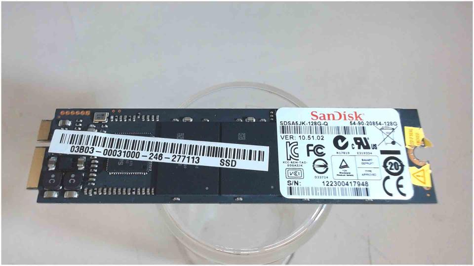 HDD SSD Hard Disk Modul SDSA5JK-128G-Q Asus Zenbook UX31A -2
