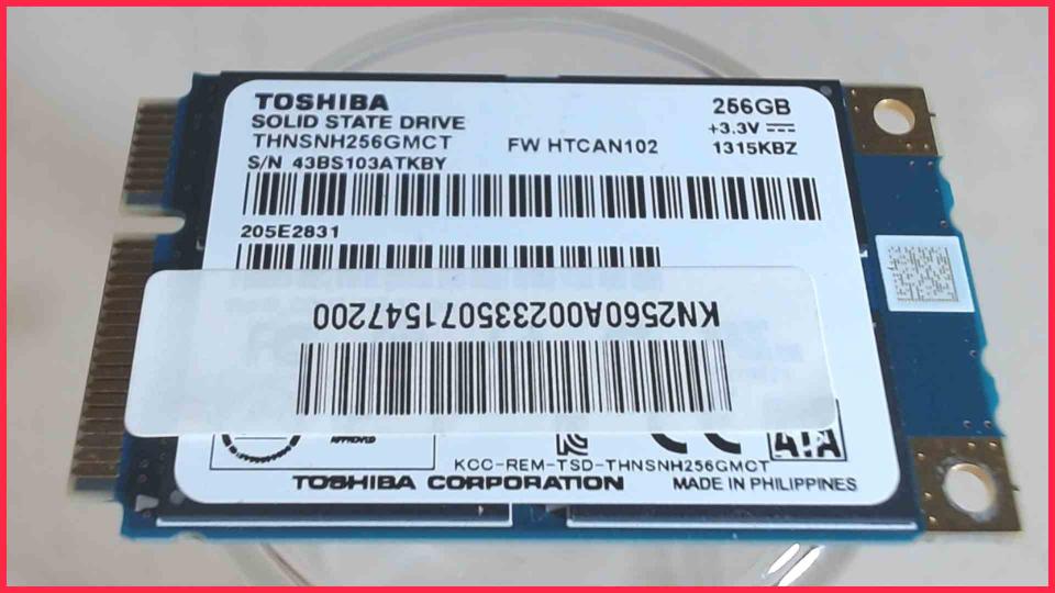 HDD SSD Hard Disk Toshiba Solid State Drive 256GB Acer Aspire V3-772G VA73