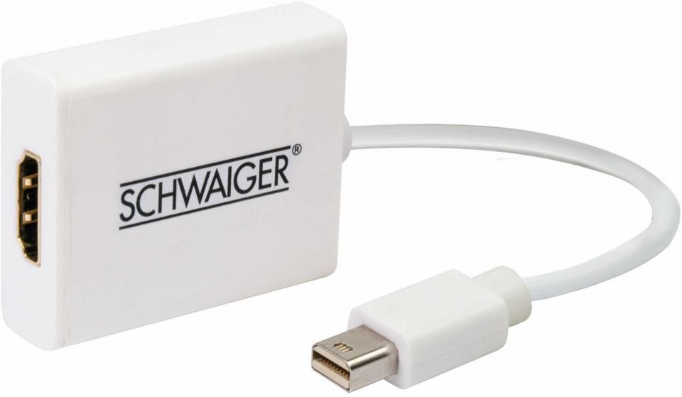 HDMI Display Port Adapter Cable Mini Video (0.15m) CKDPM Schwaiger Neu OVP