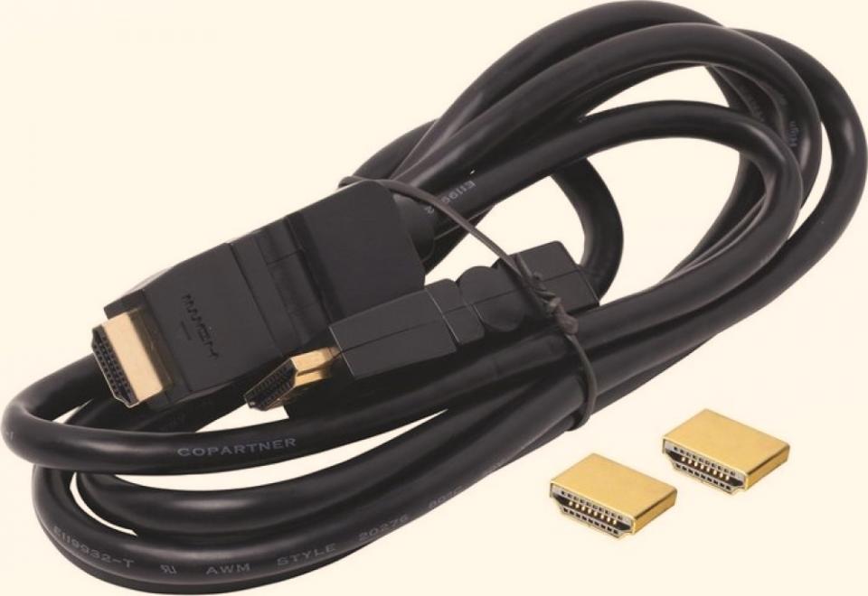 High Speed HDMI Cable (1.5m) vergoldet Schwarz OBI Neu OVP