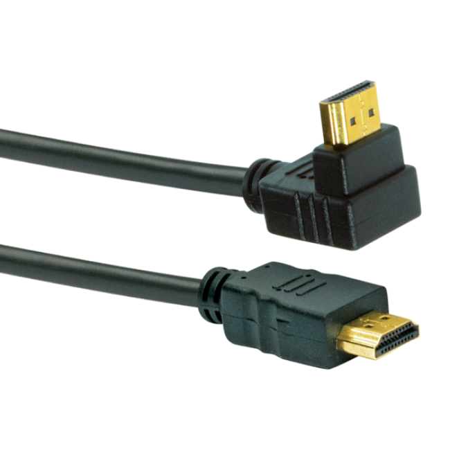 High Speed HDMI Cable 90 Grad Winkelstecker (1,3m) HDMW 13 Schwaiger Neu OVP