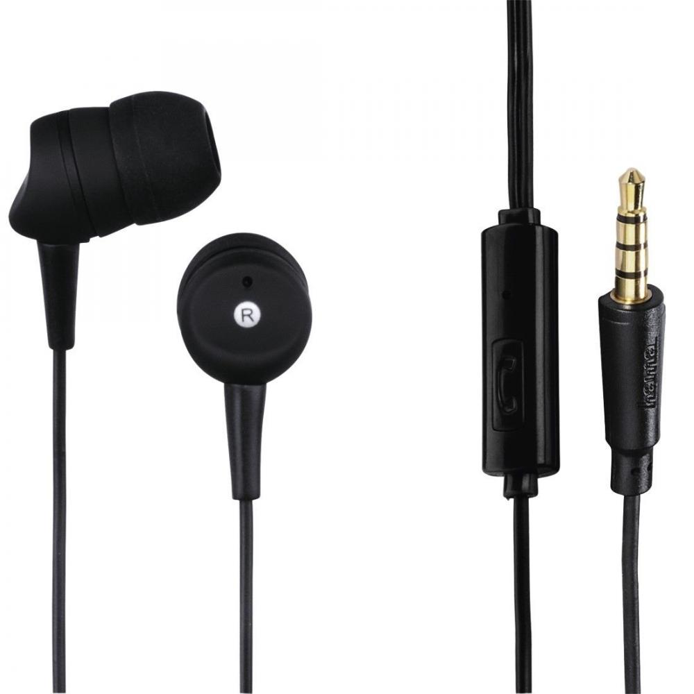 In-Ear-Headset Basic 137435 hama Schwarz
