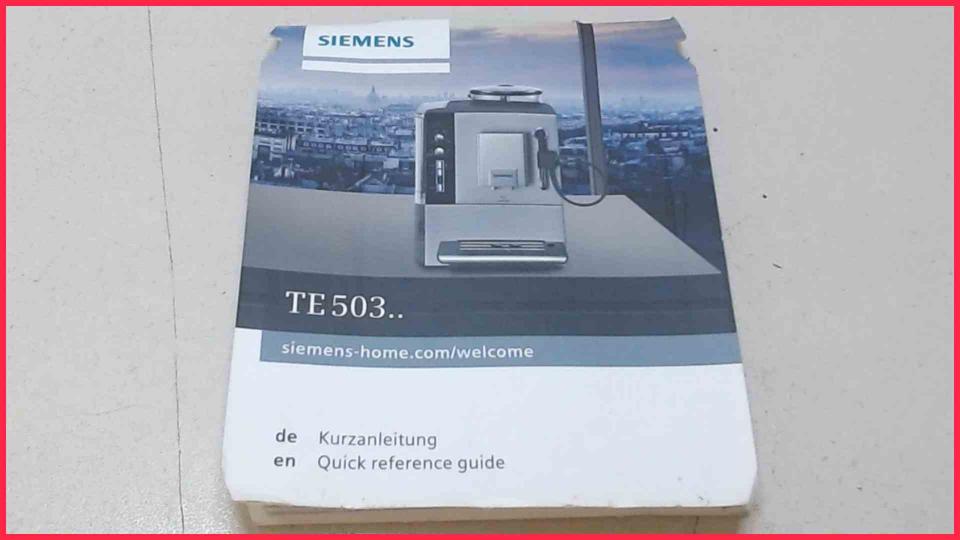 Quick User Guide TE503.. EQ.5 TE503501DE CTES32 -2