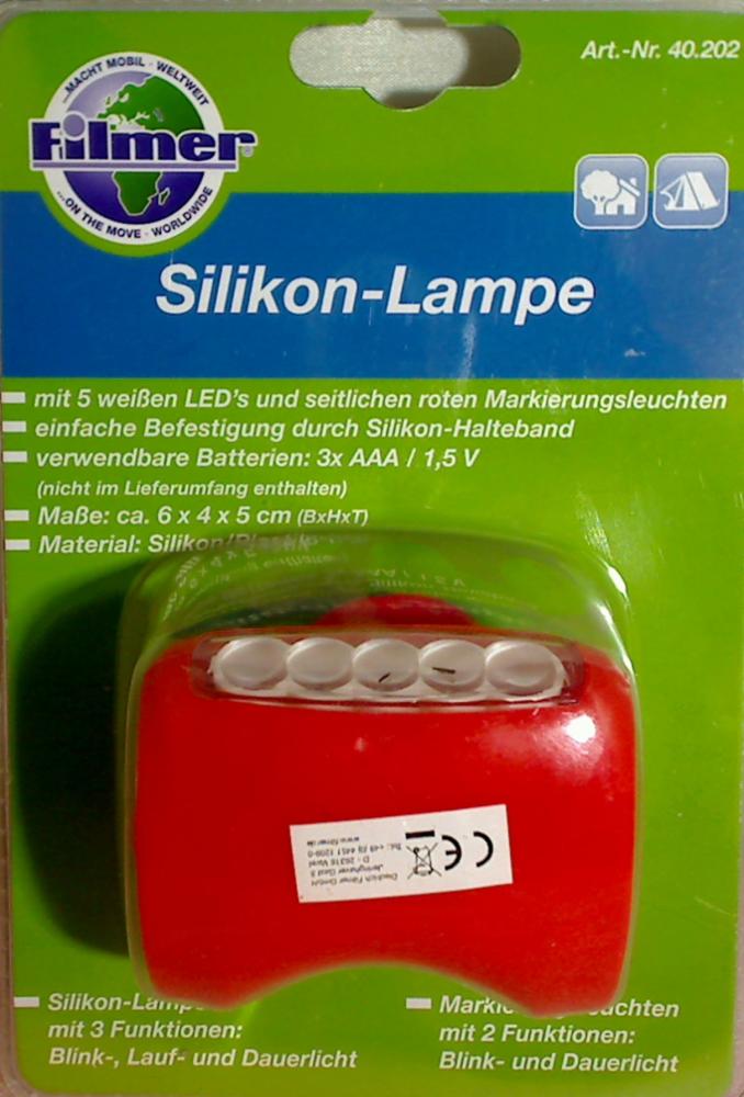 LED Fahrrad Beleuchtung Licht Silokon-Lampe Rot Filmer