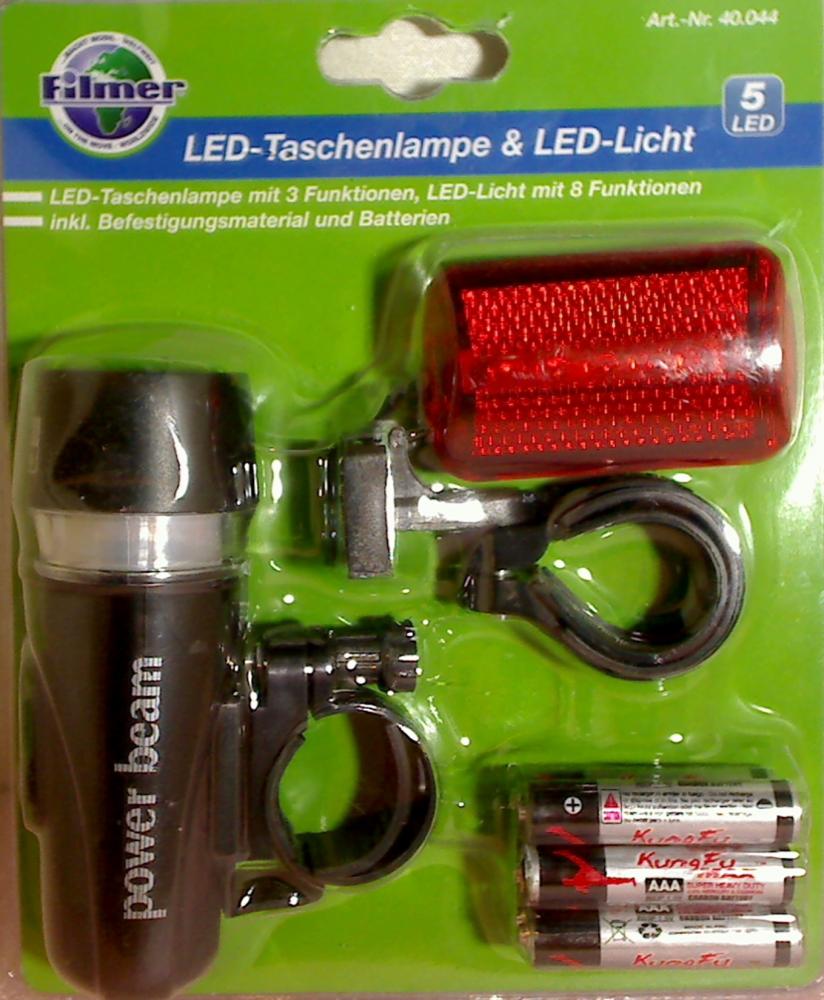 LED-Taschenlampe & LED Licht Filmer Fahrradzubehör