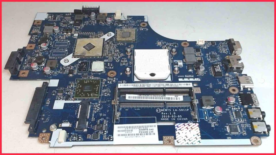 Mainboard motherboard systemboard NEW75 LA-5911P EasyNote PEW96 TK-81