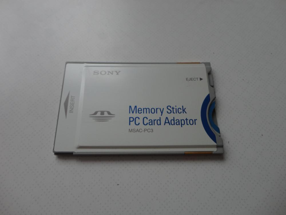 Memory Stick PC Card Adaptor PCMCIA Adapter Sony - MSAC-PC3