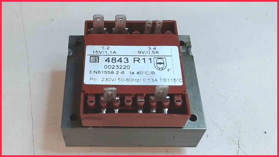 Mains transformer 4843 R11 EN61558-2-6 Krups Orchestro FNF2 -2