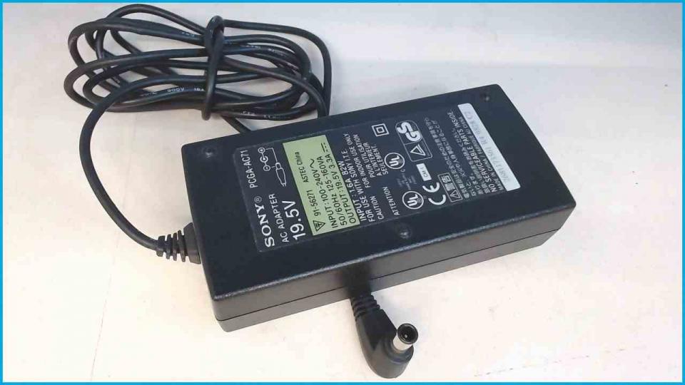 Power Supply Adapter 19.5V 3.3A PCGA-AC71 Original Vaio VPCCW1S1E PCG-61111M