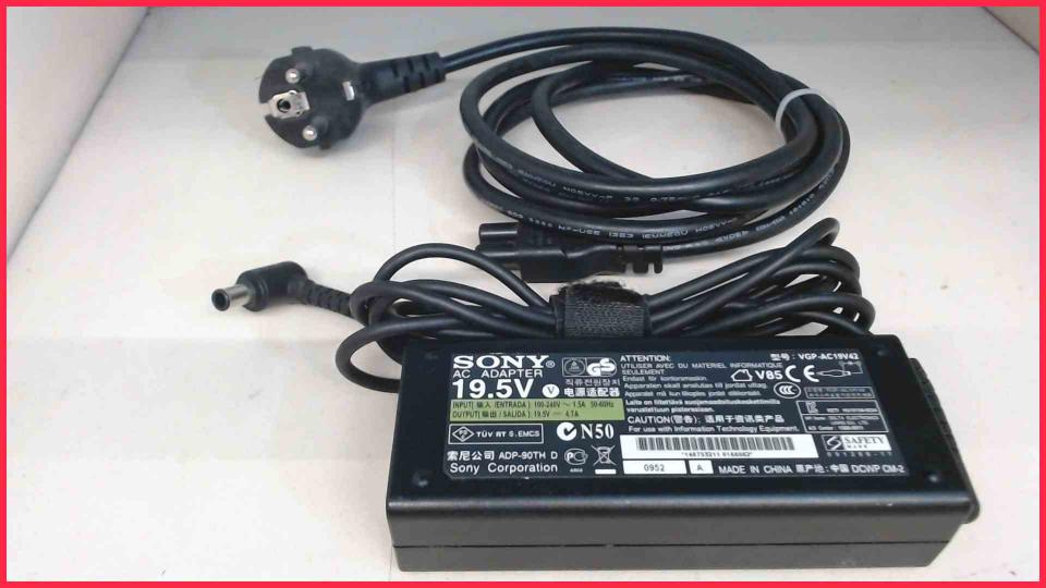 Power Supply Adapter 19.5V 4.7A 90W VGP-AC19V42 Original Sony PCG-5K2M