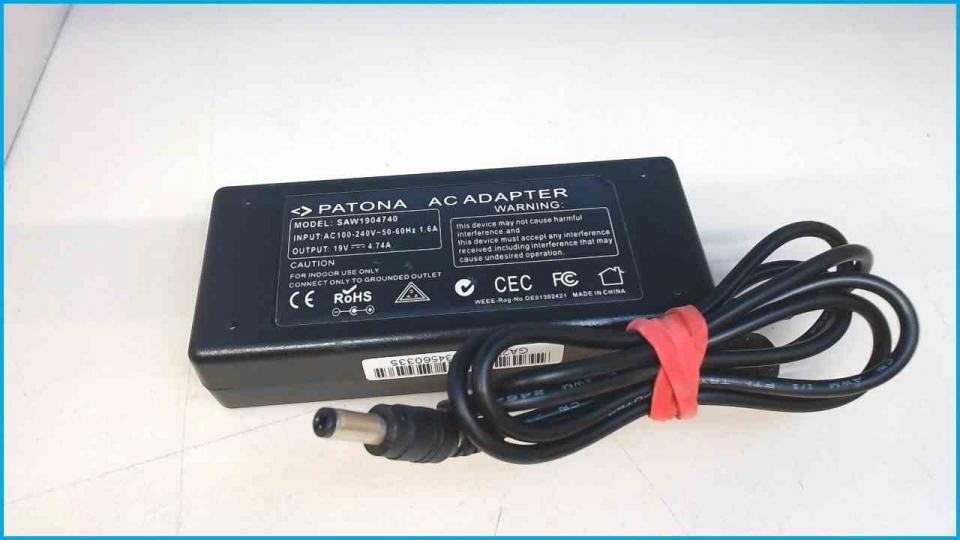 Power Supply Adapter 19V 4.74A Fujitsu Siemens PATONA SAW1904740