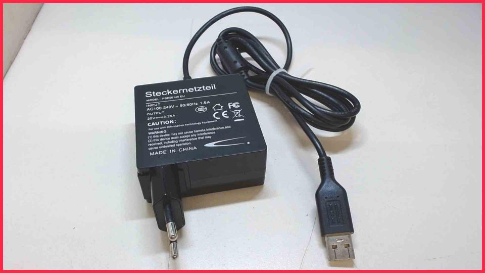 Power Supply Adapter 20V 3.25A PSE50145 EU Lenovo YOGA 700 80QD -2