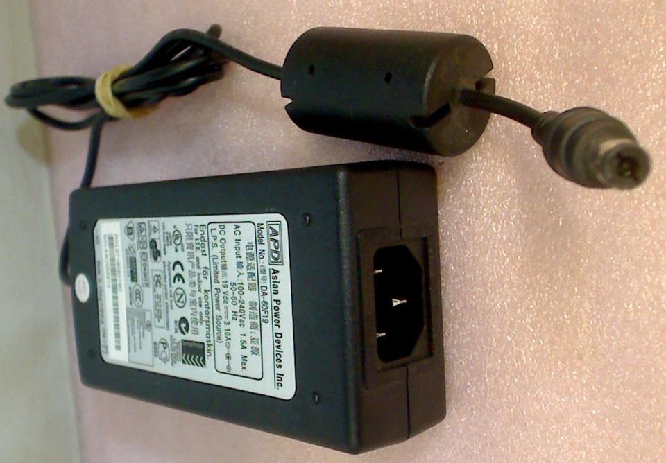 Power Supply Adapter APD 19V 3.16A DA-60F19 Dell HP Toshiba Acer Asus usw.