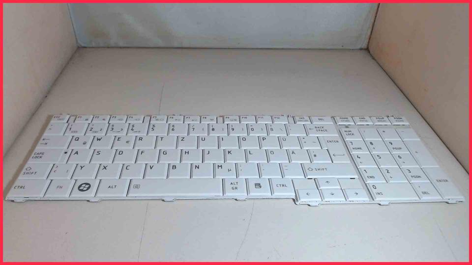 Original keyboard German Weiss Toshiba Satellite L750D-1DJ