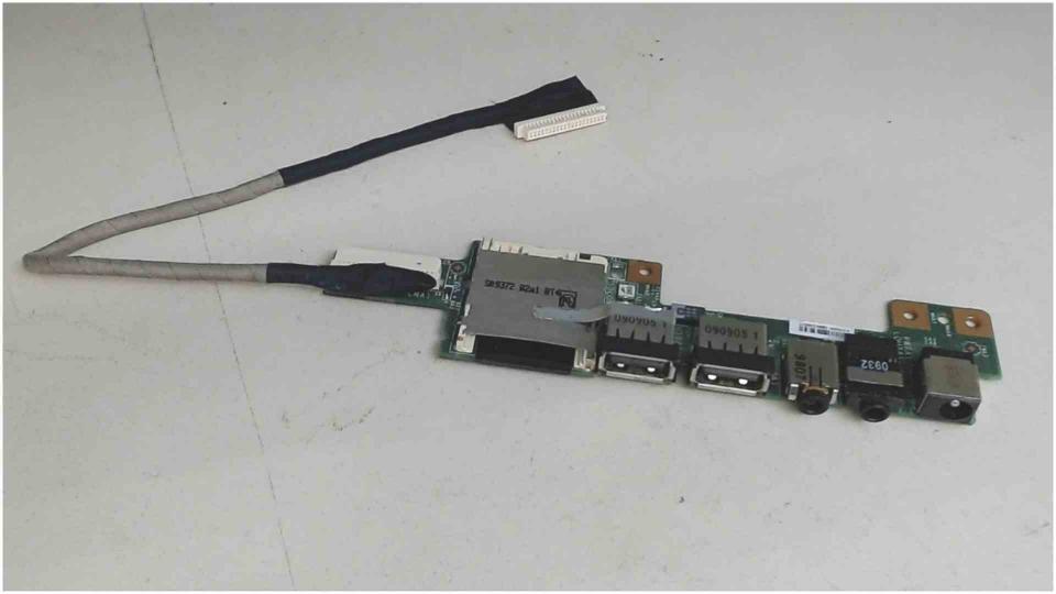 Power mains socket cable Audio USB SD Board Medion akoya S5612 -2