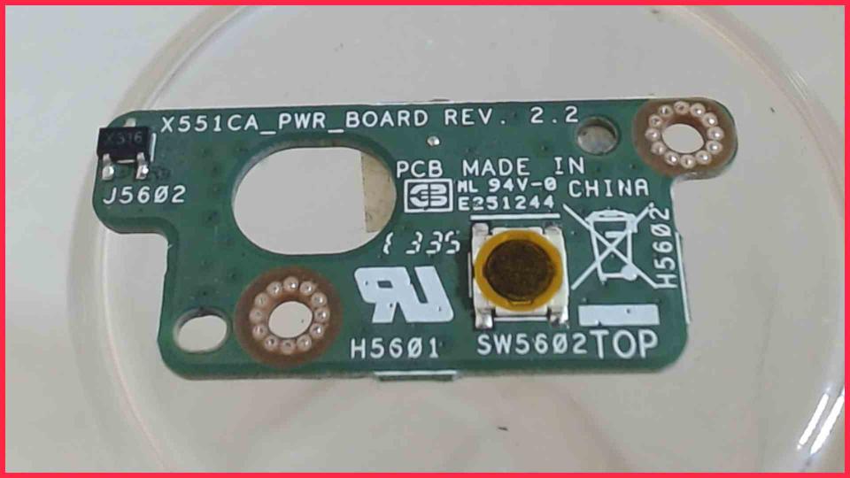 ON/OFF Power Switch Board Asus F551C