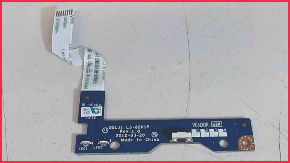 ON/OFF Power Switch Board LS-8201P Acer Aspire M5-581TG Q5LJ1
