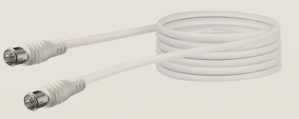 SAT Connection Cable (5m) 75dB Quick Fix KVCQ 50 Schwaiger Neu OVP