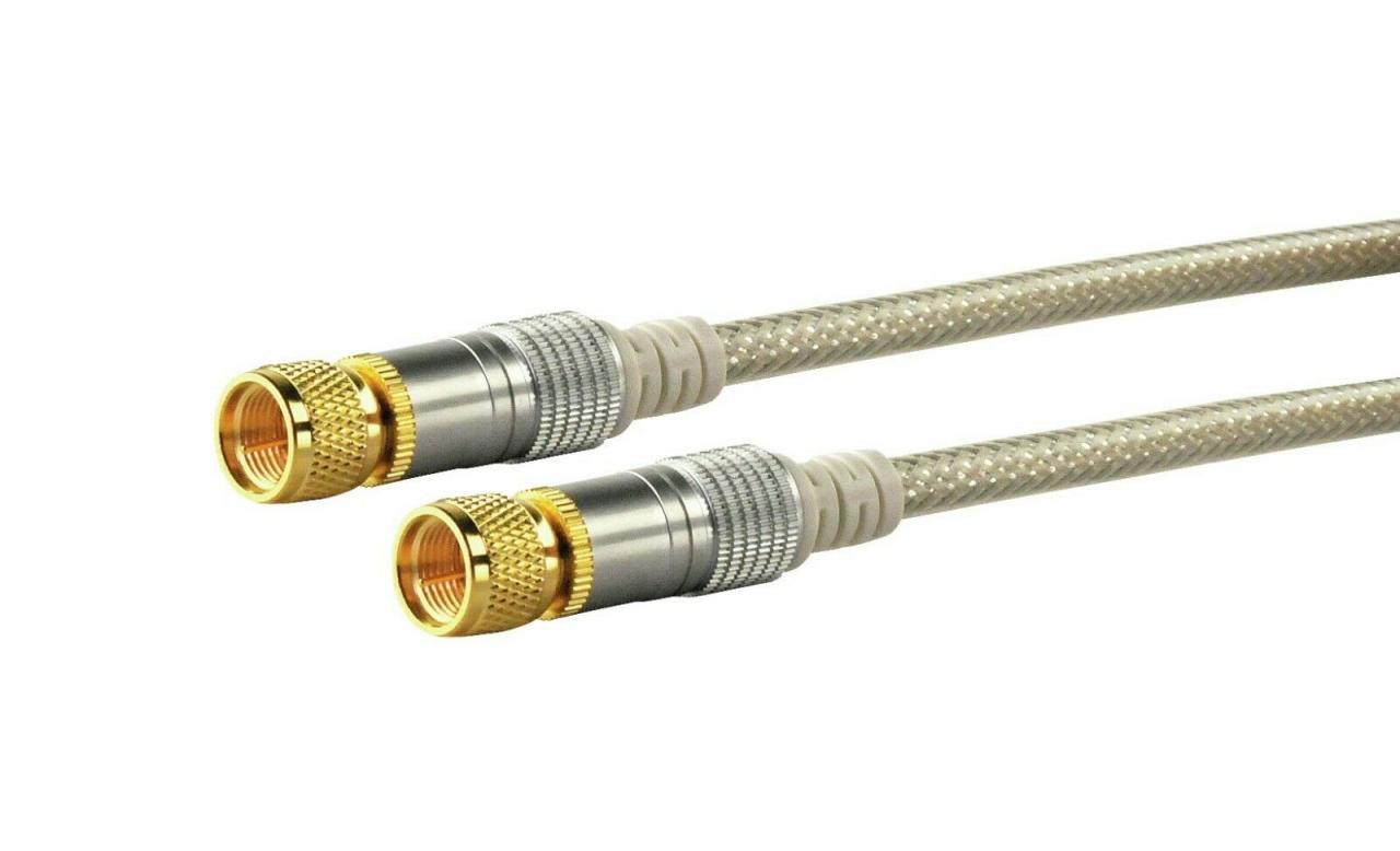 SAT Connection Cable vergoldet 110dB KVCHD 15 Schwaiger Neu OVP