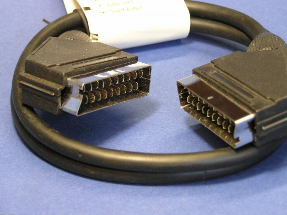 SCART Connection Cable 21-polig 1,5m SCA7120 053 Schwaiger Neu OVP