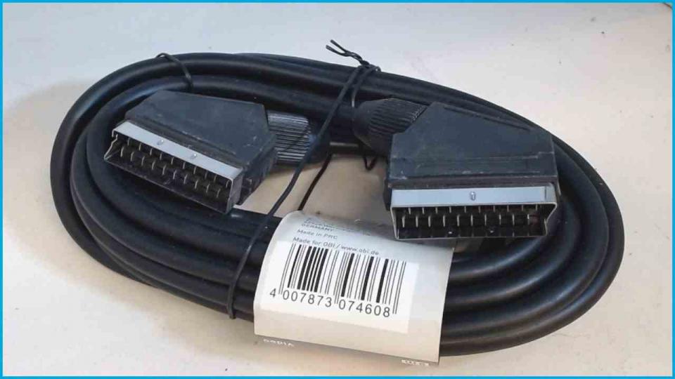 SCART Connection Cable 21-polig 5m Schwarz Stecker - Stecker OBI Neu OVP