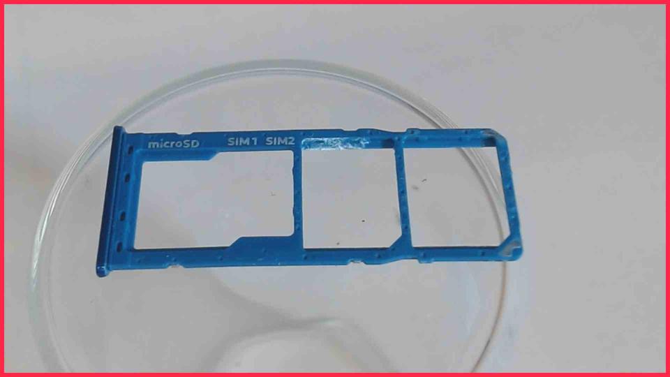 Simm Holder Blau microSD Samsung Galaxy A50 A505FN/DS