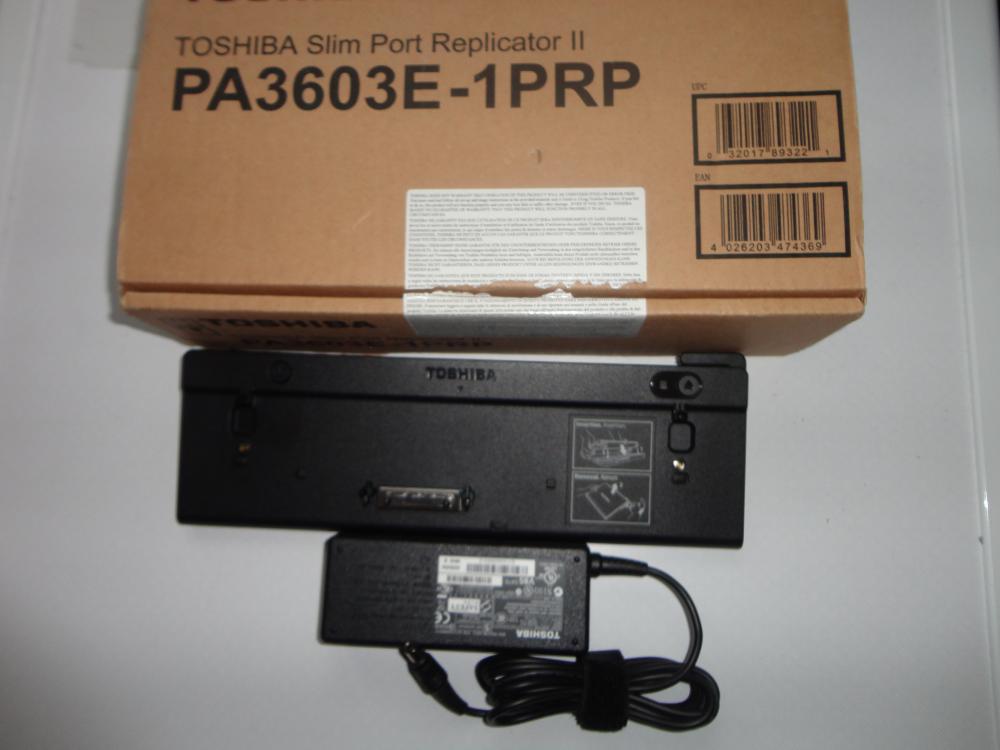 Slim Port Replicator 2+power supply Toshiba PA3603E-1PRP