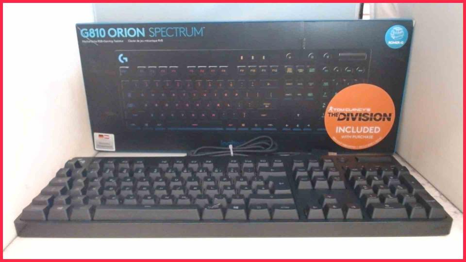 Keyboard Logitech G810 Orion Spectrum Mechanisch Gaming Deutsch OVP