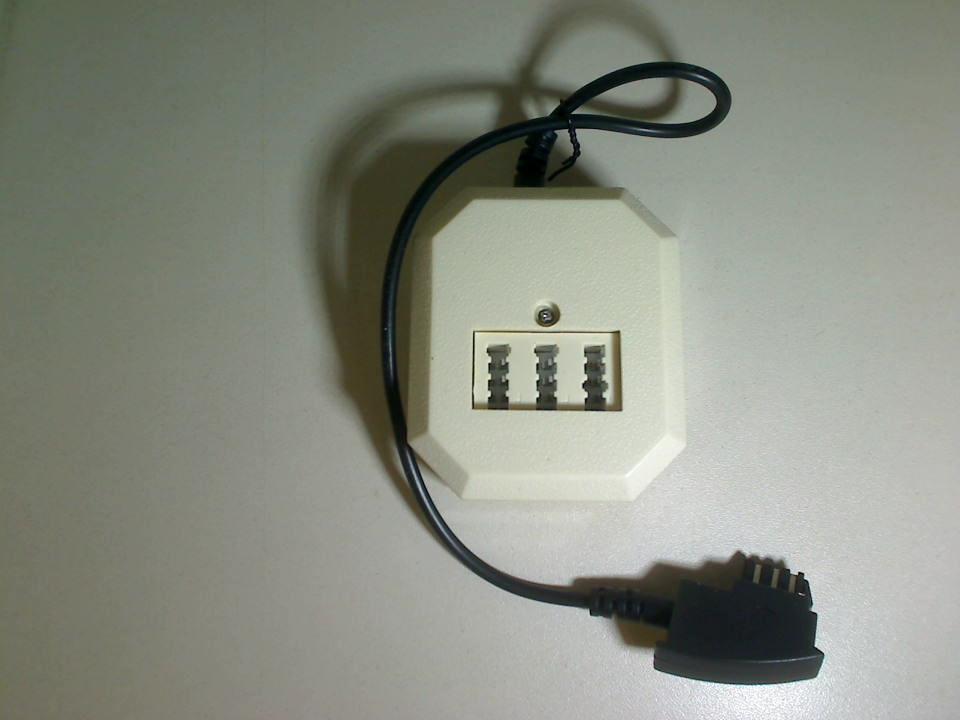 Telephone socket TAE 6(4)F Aufputz Anschlussverteiler Weiß OBI Neu OVP