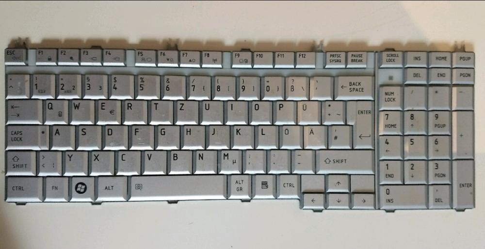 Keyboard German Toshiba Satellite L550-20W