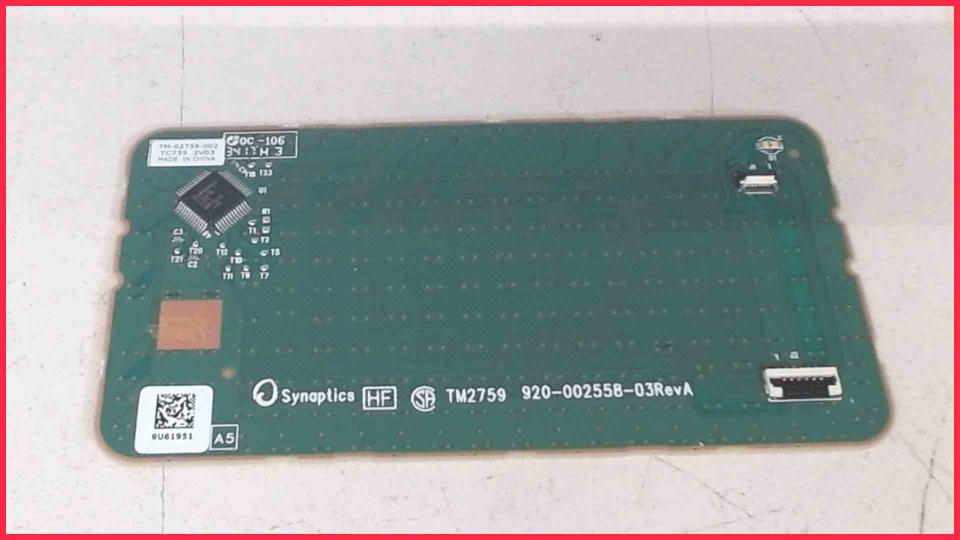 Touchpad Board Module Electronics TM2759 HP ProBook 650 G2