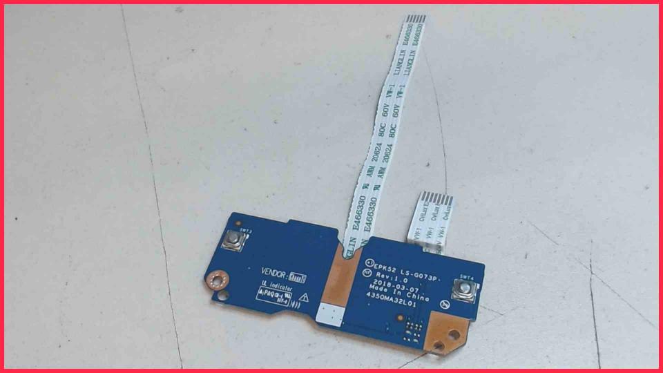 Touchpad Switch Buttons Board LS-G073P HP 15-db0003ng