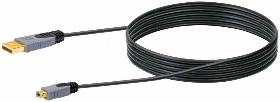 USB connection cable type A/B 2.0 (2m) CK 3552 Schwaiger Neu OVP