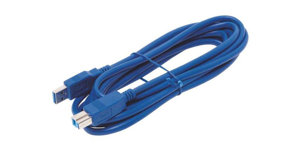 USB connection cable type A/B 3.0 (3m) 307514 OBI New OVP