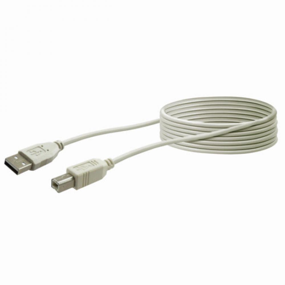 USB connection cable type A/B 5m CK1555 Schwaiger New OVP