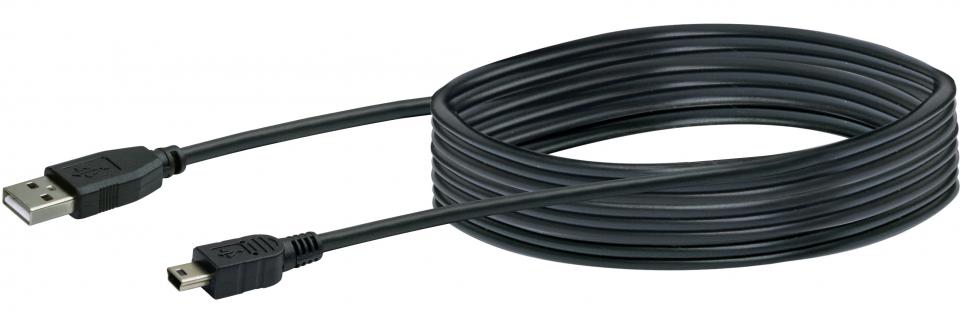 USB connection cable type A/B Mini (1.8m) CK 1522 Schwaiger Neu OVP