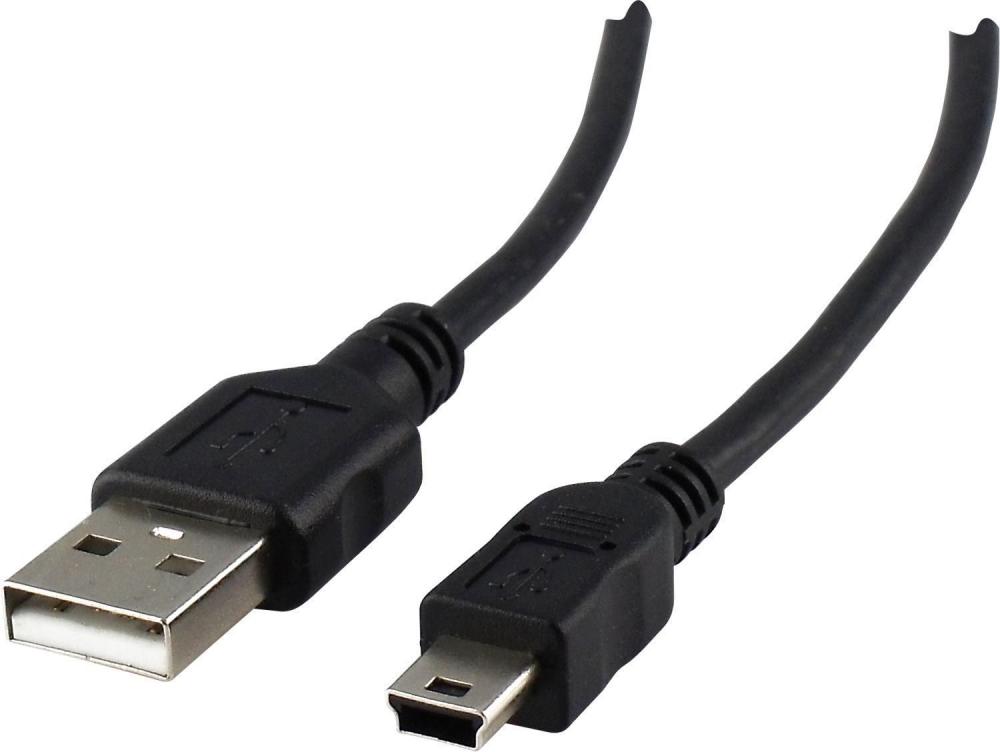 USB connection cable type A/B Mini 2.0 (1m) CK1521 533 Schwaiger New OVP
