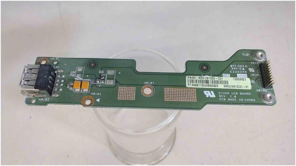 USB Board Electronics 60-NZWUS1000-C01 Asus K72D