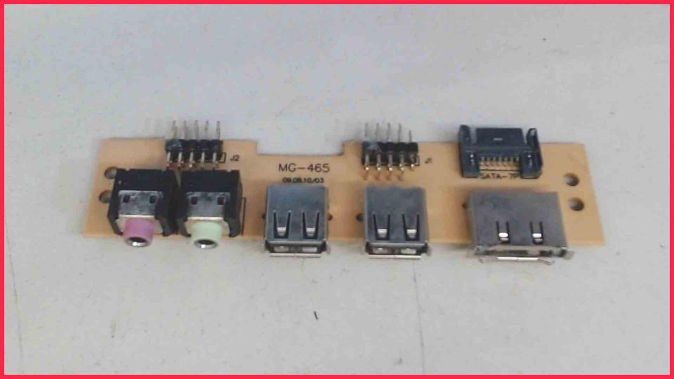 USB Board Electronics Audio ESATA Front Panel MG-465 Gigabyte Luxo X140