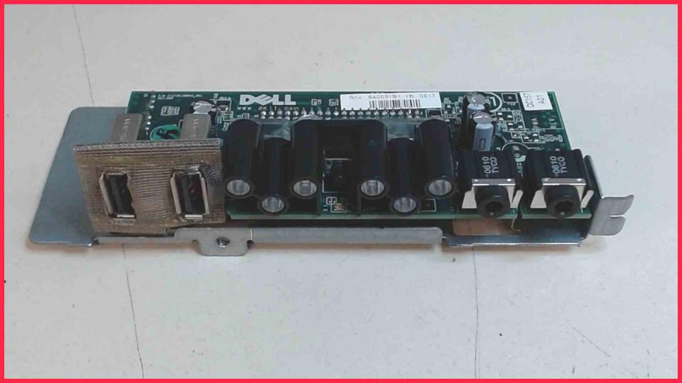 USB Board Electronics Audio LED Front Dell Dimension 9150
