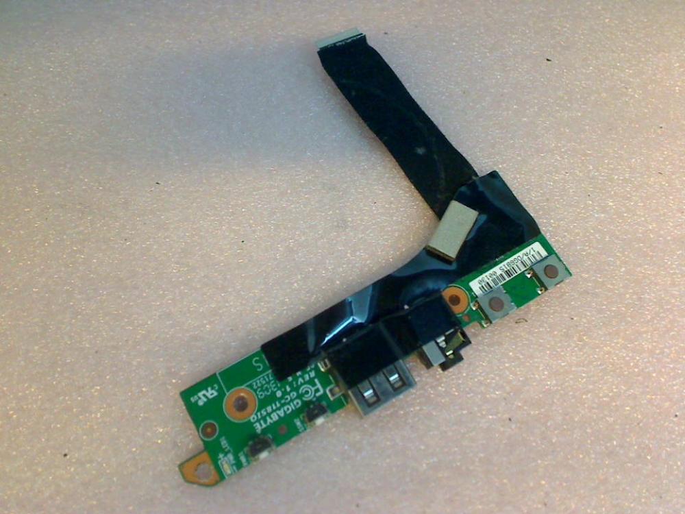 USB Board Electronics Audio Power Switch Gigabyte Ultrabook S1185